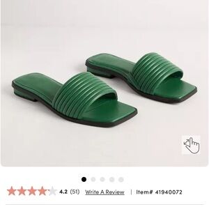Torrid Green Slide Sandals